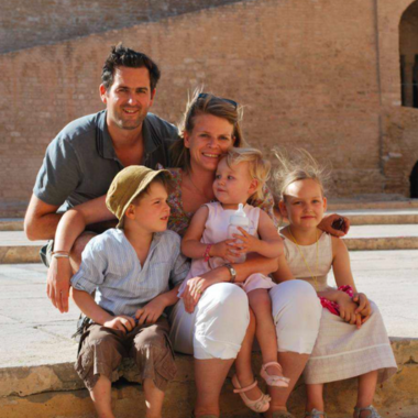 Delphine et Tanguy Renard en mission Fidesco en Tunisie en famille