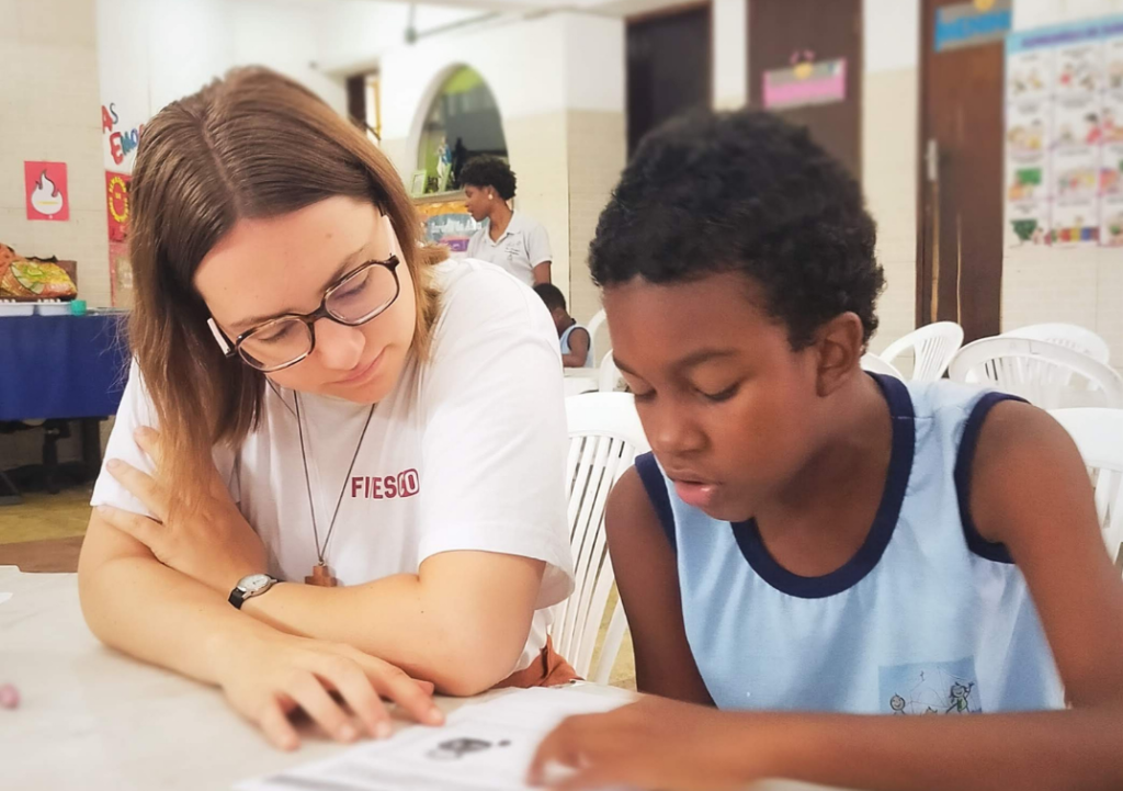 Marie, en mission au Brésil à Salvador de Bahia