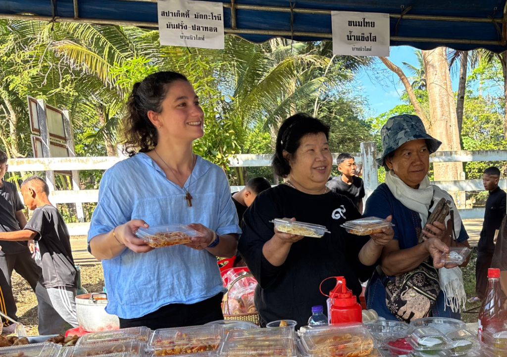 Quitterie, en mission à Kanchanaburi en Thaïlande