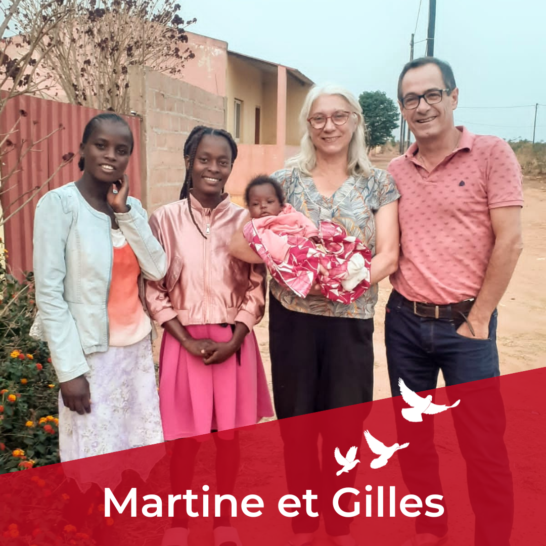 Martine et Gilles en mission en Angola