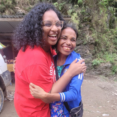 Kathleen en mission au Timor Oriental en tant que RH